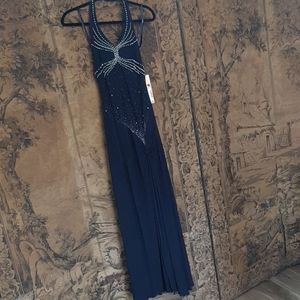 BNWT Bicici Beaded Black PROM/WEDDING Dress XS